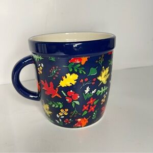Floral Navy Mug